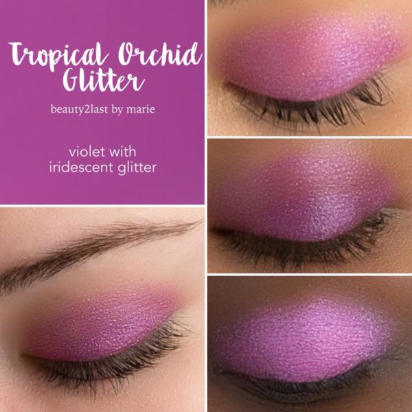 tropical orchid glitter marie