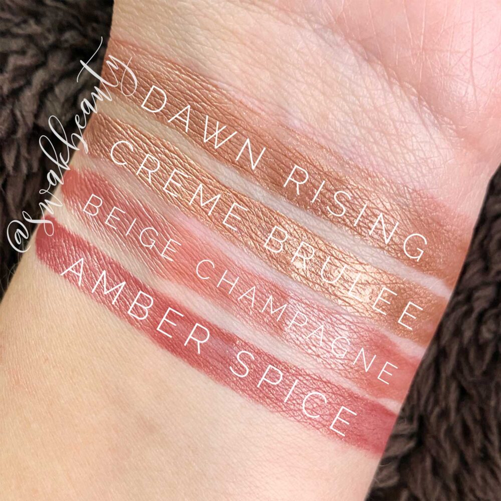 Iced Neutral Lip Comparison Swatches