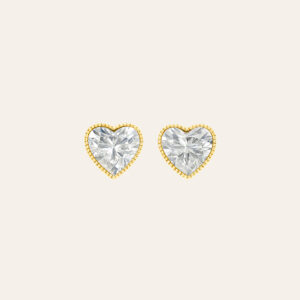 Bold Love Heart Stud Earrings