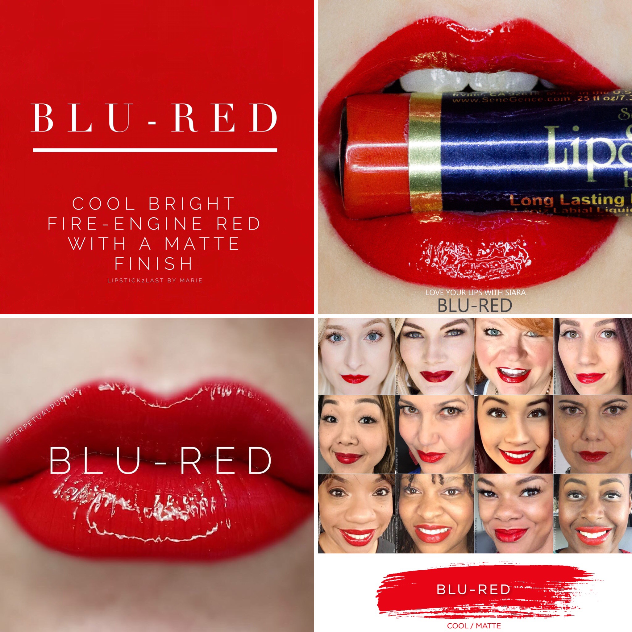 Sicilien Kosciuszko Bugsering Blu-Red LipSense® – swakbeauty.com