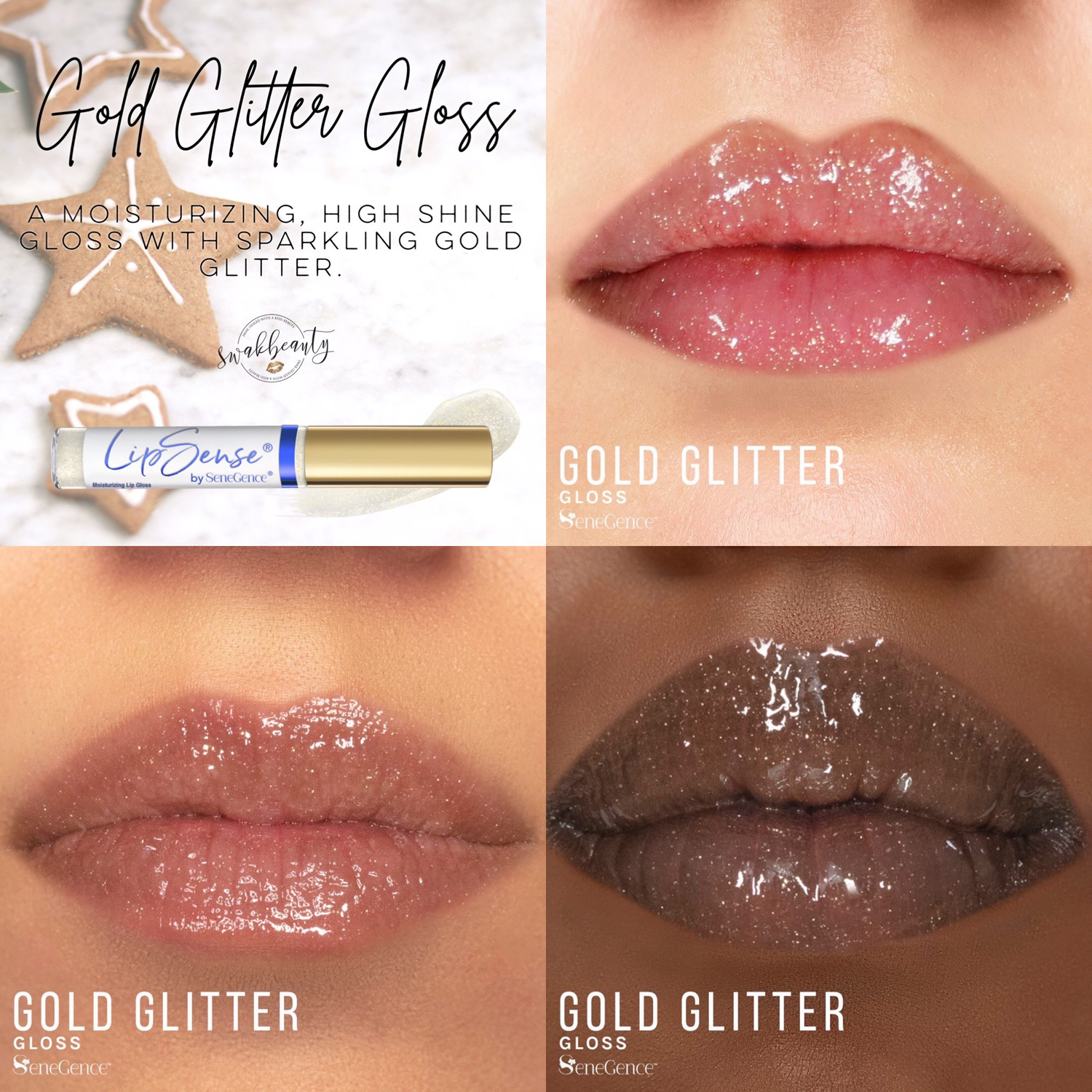 LipSense® Gold Glitter Gloss – swakbeauty.com