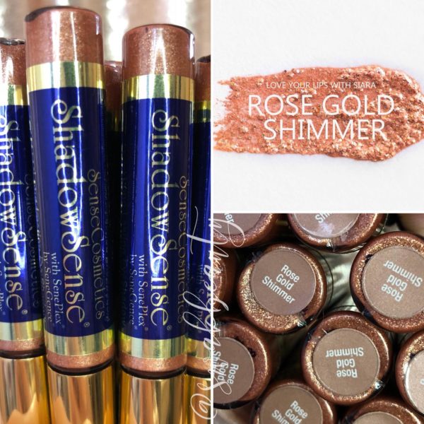rose gold shimmer tubes