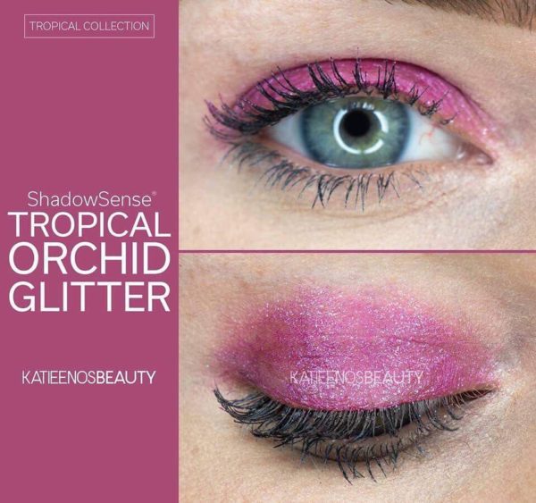 tropical orchid glitter 001