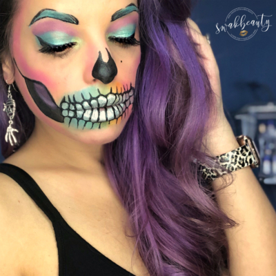 Halloween MOTD – Rainbow Skull – swakbeauty.com
