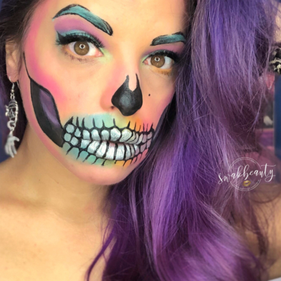 Halloween MOTD – Rainbow Skull – swakbeauty.com