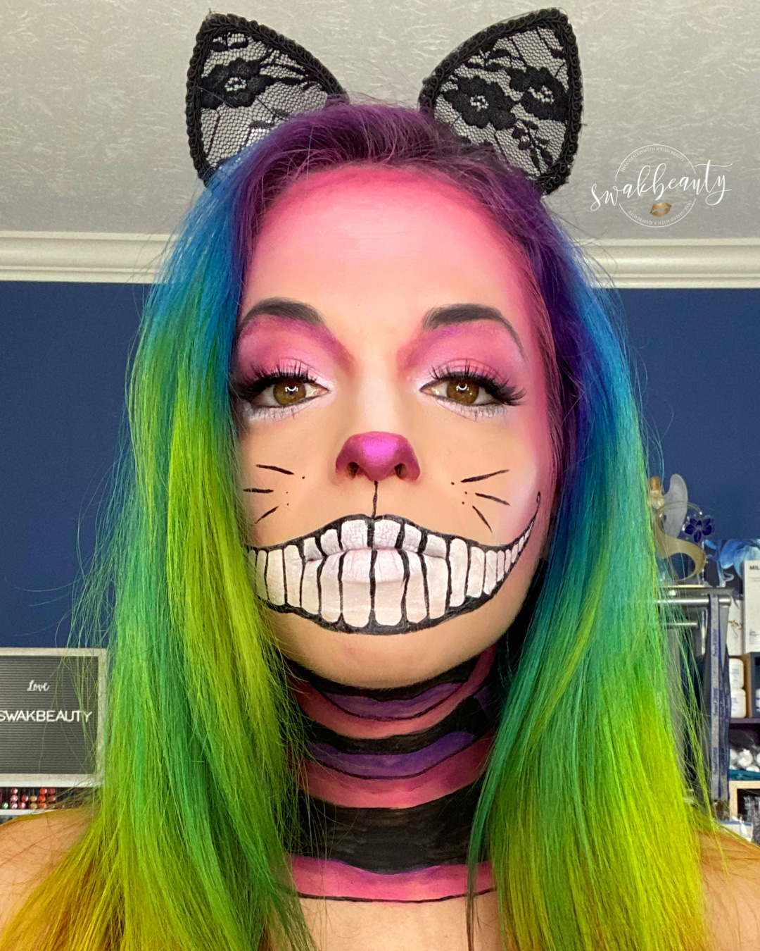 Halloweek Look – Cheshire Cat – swakbeauty.com