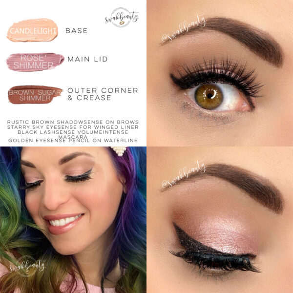 Rosé Brown Shimmer Eye Look – swakbeauty.com